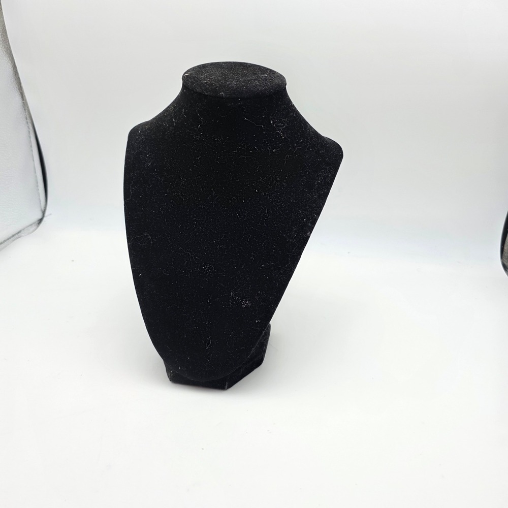 Bead Landing Black Velvet Necklace Bust Display Stand Neck Form 103985 9 Inch P4
